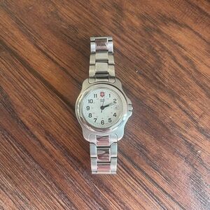 Swiss Army Silver Stainless Steel Watch